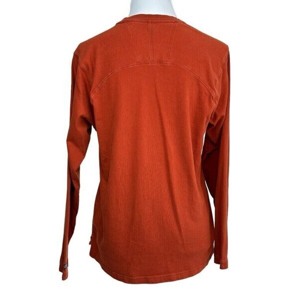 The North Face‎ Women's Burnt Orange Crewneck Long Sleeve Cotton Top S/C38 - Picture 4 of 13